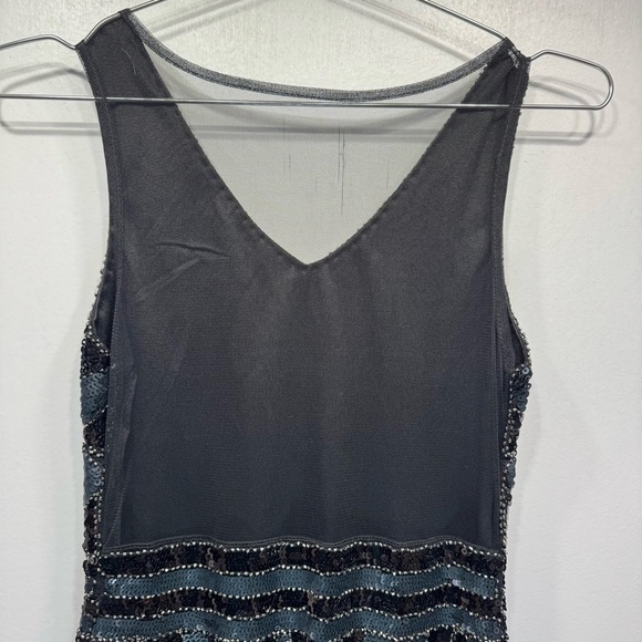 Molly Bracken Black and Silver Sequin Dress - Picture 4 of 6